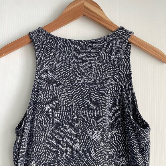 Athleta Santorini sleeveless dress navy and white size petite medium - Picture 4 of 9